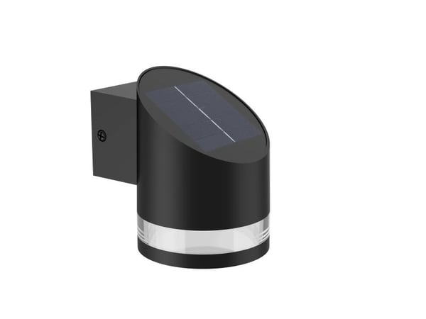Philips Fyve-vegglampe, 1,5 W, Vegglys, Svart, Plast, IP44, Terrasse, Hage, III