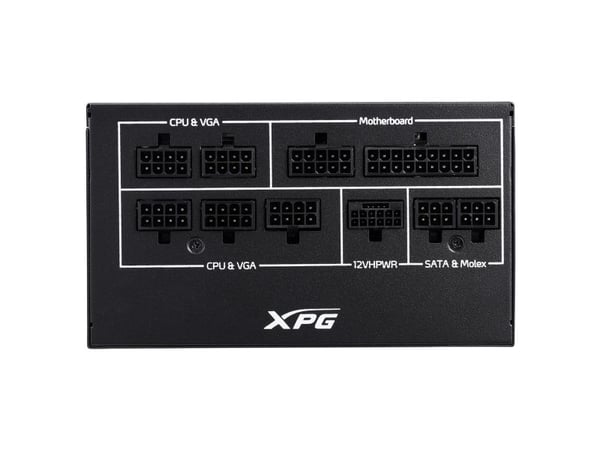 XPG CORE REACTOR II - Virtalähde (sisäinen) - ATX12V 3.0/ EPS12V 2.92 - 80 PLUS Gold - AC 100-240 V - 850 Watt - aktiivinen PFC - Eurooppa - musta