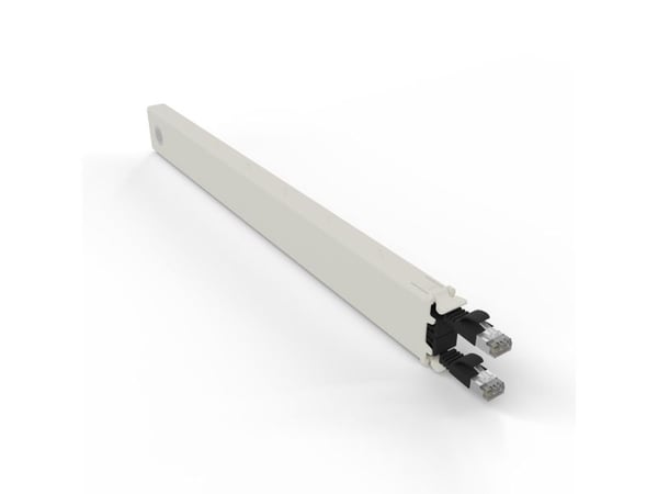 PATCHBOX CONEX8STPBK, Bakke til kabelstyring, Sort, Cremefarvet, Akrylnitrilbutadienstyren, Polyoksymetylen (POM), 8U, 0,8 m, -20 - 60 °C