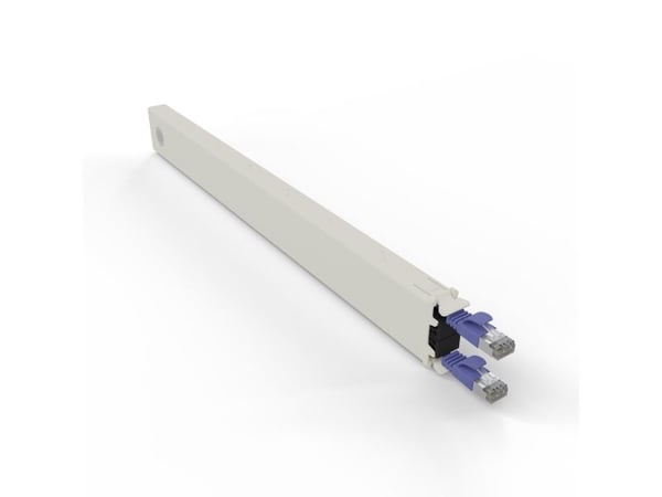 PATCHBOX CONEX8STPVI, Bakke til kabelstyring, Cremefarvet, Fiolett, Akrylnitrilbutadienstyren, Polyoksymetylen (POM), 8U, 0,8 m, -20 - 60 °C