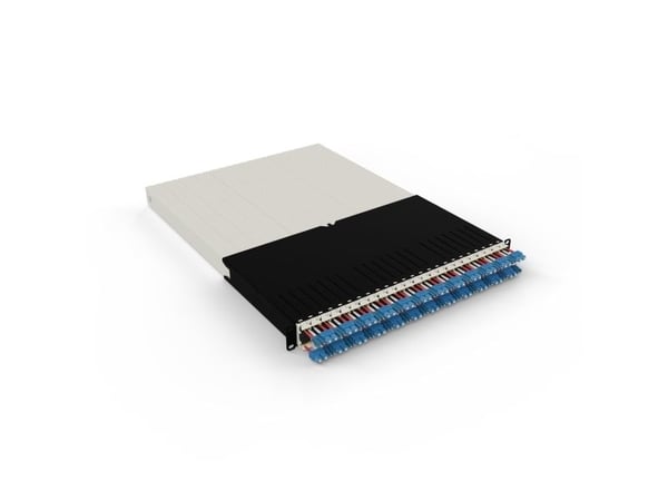 PATCHBOX PONE30OS212, kaapelihyllyn paneeli, musta, kermanvärinen, akryylinitriilibutadieenistyreeni, polyoksimetyleeni (POM), teräs, 30U, 1,8 m, -...