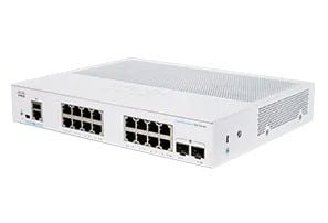 Cisco Business 250 Series CBS250-16T-2G - Switch - L3 - smart - 16 x 10/100/1000 + 2 x Gigabit SFP - rackmonterbar - återanvänd