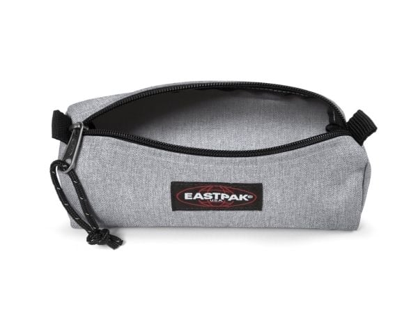 Eastpak Benchmark Single, Mykt penal, Nylon, Grå, Monokromatisk, Sunday Grey, Glidelås