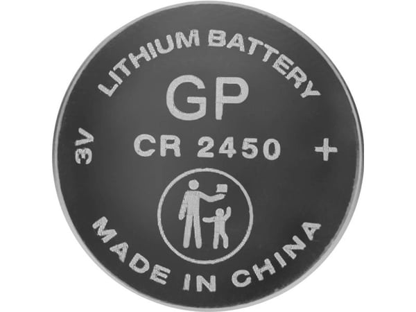GP knappecelle CR 2450 3 V, 25 stk 600 mAh litium (GPCR2450B)