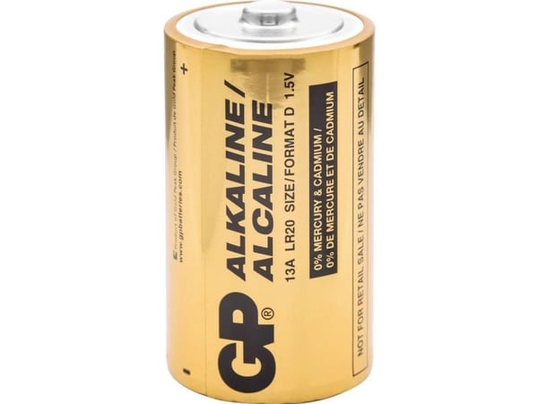 D-paristo GP GPIND13AB Alkali-mangaani 1,5 V 120 kpl