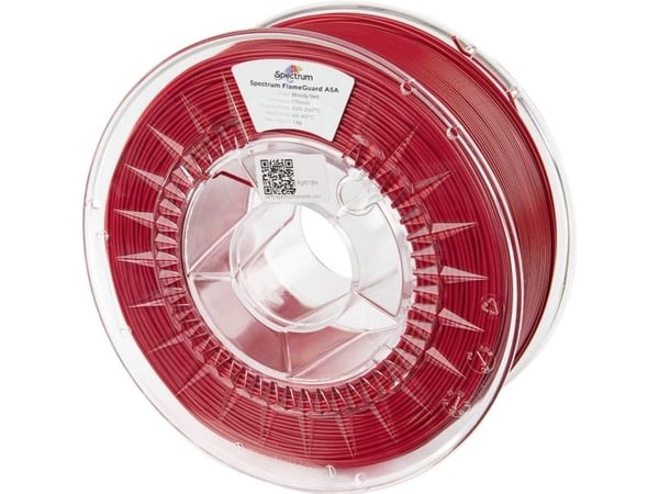 Spectrum Filaments 81567 FlameGuard ASA 275 flammehemmende filament 1,75 mm 1000 g Bloody Red