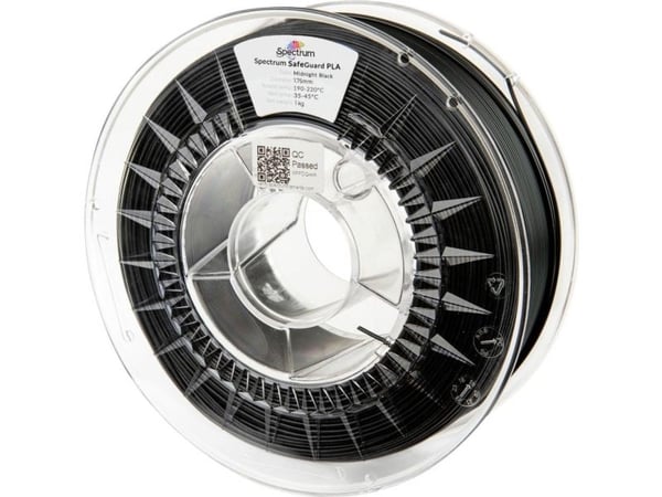 Spectrum Filaments 81554 Safeguard PLA-filament 1,75 mm 1000 g dyp svart