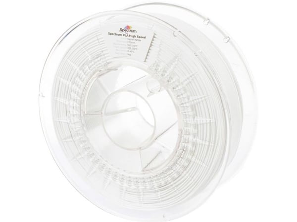 Spectrum Filaments 81047 PLA High Speed filament, 1,75 mm, 1000 g, Signal White, hvit