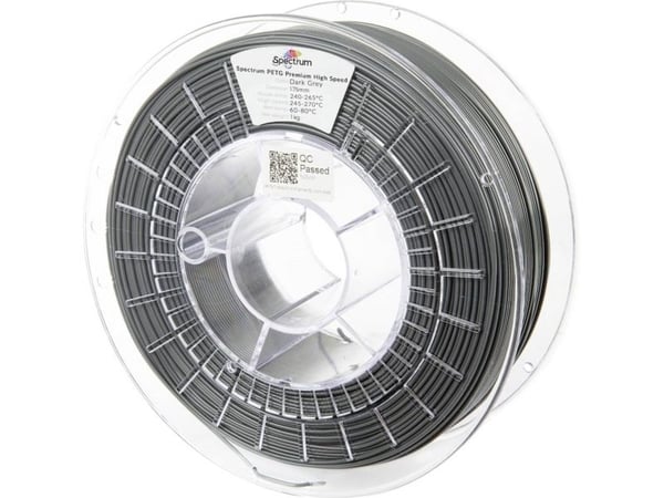 Spectrum Filaments 81539 PETG Premium High Speed – 1,75 mm, 1000 g, mørkegrå