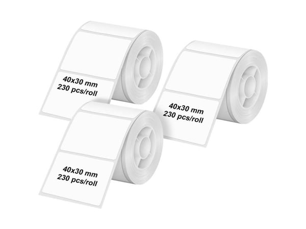 Olympia 6321, Hvit, Selvklebende skriveretikett, Universal, Rektangel, PM220, 4 cm