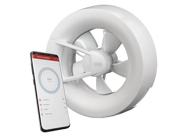 Duka Ventilator S8 Wi-Fi - Rund Ø193 mm i hvid