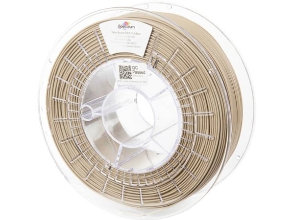Spectrum Filaments 80549 PET-G MATT filament PETG, UV-bestandig, 1,75 mm, 1000 g Desert Storm, 1 stk