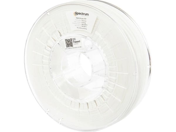 Spectrum Filaments 80588 PP-filament kjemisk bestandig 1,75 mm 750 g natur 1 stk