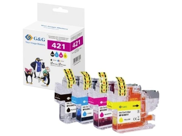 G&amp;G Ink Combo Pack yhteensopiva GP-B421BKCMY-4P