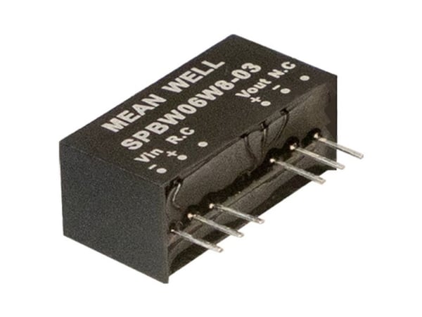 MEAN WELL SPBW06W8-03 DC/DC automuunnin 3,3 V 1500 A 6 W Sisältö 1 kpl