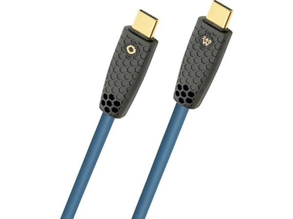 OEHLBACH Flex Charge CC, 2 m, USB C, USB C, 0,48 Gbit/sek, blå, svart
