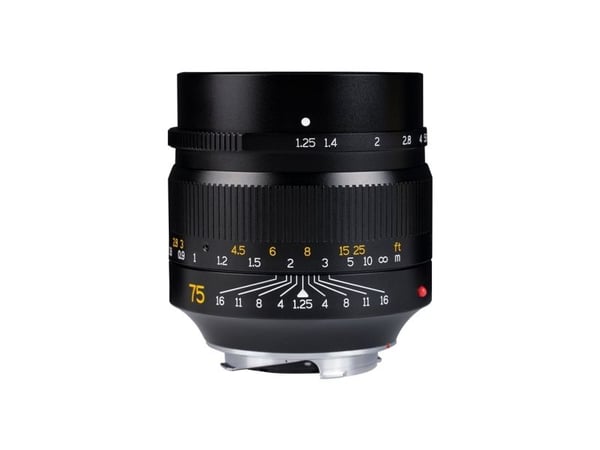 7Artisans 75mm F1.25, Fullformat-objektiv, 7/6, Leica M