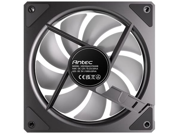 Antec 0-761345-40061-9, Vifte, 12 cm, 27,5 sone, Svart
