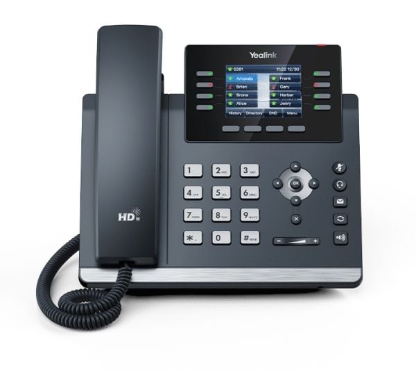 VoIP-puhelin, jossa on soittajan tunnus
