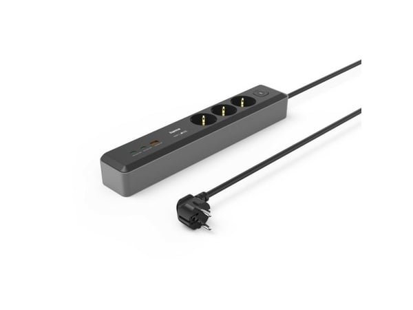 Hama pistorasiapistorasia 3-tie USB-C/A 100W PD-kytkin 1,4 m - Monipistorasiapistorasia (00223192)