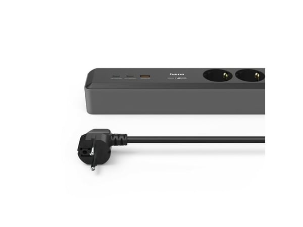 Hama pistorasiapistorasia 3-tie USB-C/A 100W PD-kytkin 1,4 m - Monipistorasiapistorasia (00223192)