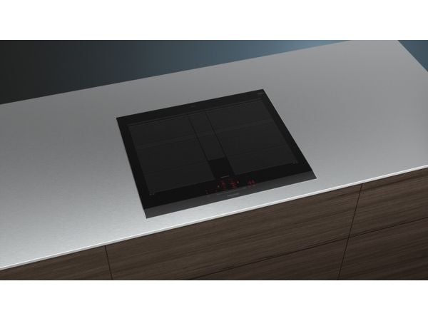 Siemens extraKlasse iQ700 EX675HYC1M - Induksjonskomfyrtopp - 4 plater - Nisje - bredde: 56 cm - dybde: 49 cm - stålramme - svart