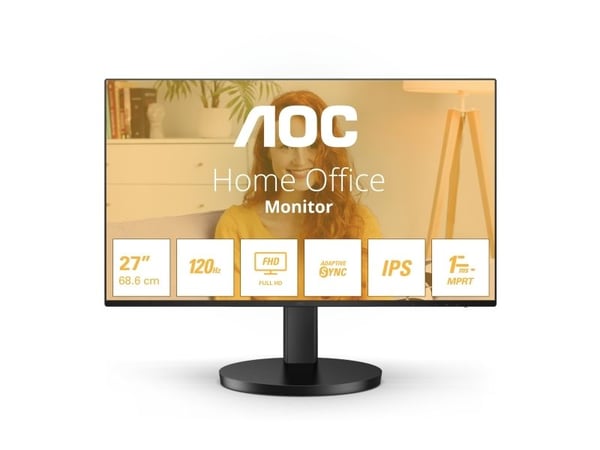 AOC B3 27B3HA2, 68,6 cm (27"), 1920 x 1080 piksler, Full HD, LED, 4 ms, Svart