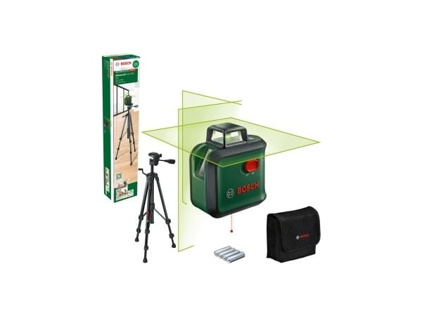 Bosch 0 603 663 B07, 24 m, 0,4 mm/m, 4°, 4 sek/side, horisontal/vertikal, grønn