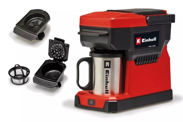 Einhell TE-CF 18 Li-Solo, Kaffebrygger (drypp), 0,24 l, Kaffe pute, Sort, Rød - SOLO