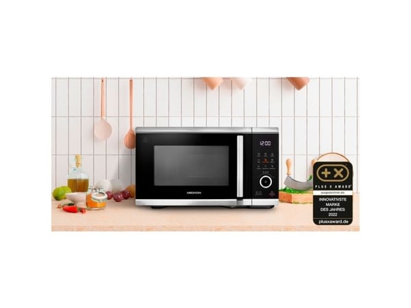 MEDION MD 11499, Benkeplate, Kombinasjon mikrobølge, 25 l, 900 W, Innebygd skjerm, LED