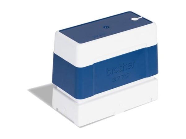 Brother 2770 - Stempel - forhåndsfarget - blå - tilpasset tekst - 27 x 70 mm (en pakke 6) - for StampCreator PRO SC-2000, PRO SC-2000USB