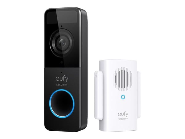 Eufy - Dørklokkesett - trådløs - Wi-Fi - svart