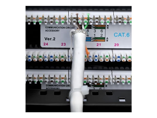 Startech - Koblingspanel - 110 punch-down - rackmonterbar - CAT 6 - UTP - RJ-45 X 48 - svart - 2U - 19"