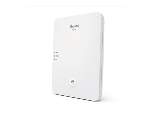 Yealink W80B - Trådløs telefonbasestasjon / VoIP telefonbasestasjon med anrops-ID - IP-DECT\GAP - treveis anropskapasitet - SIP, SIP v2 - 2 linjer ...