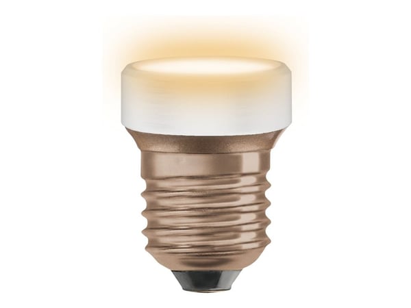 OSRAM LED STAR - LED-lyspære - form: flat round - mattslipt finish - E27 - 3.5 W (ekvivalent 28 W) - klasse F - varmt hvitt lys - 2700 K