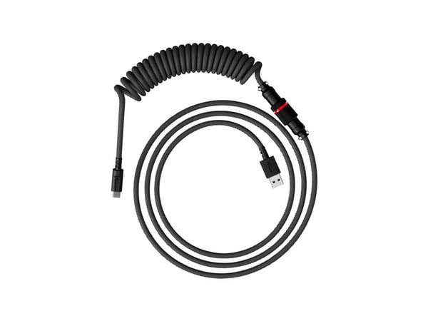 HyperX - USB-kabel - 1.37 m - lindad - gråsvart