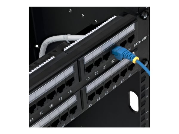 Startech - Koblingspanel - 110 punch-down - rackmonterbar - CAT 6 - UTP - RJ-45 X 48 - svart - 2U - 19"