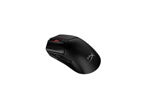 HyperX Pulsefire Haste 2 - Mus - optisk - 6 knapper - trådløs, kablet - 2.4 GHz, Bluetooth 5.0 - USB trådløs mottaker - svart