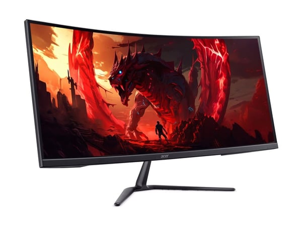 Acer Nitro ED340CUR X0bmiipx - ED0 Series - LCD-skjerm - gaming - kurvet - 34" - 3440 x 1440 UWQHD - 250 cd/m² - HDR10 - 1 ms - 2xHDMI, DisplayPort...
