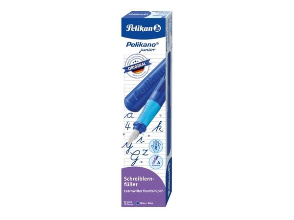 Pelikan 824811, Blå, Påfyllning med bläckpatronssystem, Blå, Rostfritt stål, Högerhänt, Tyskland