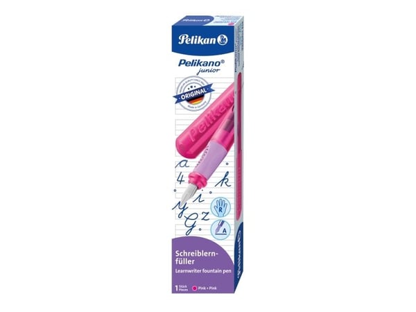 Pelikan 824828, Rosa, Påfyllning med bläckpatronssystem, Blå, Rostfritt stål, Högerhänt, Tyskland