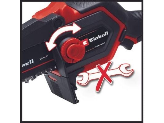 Einhell GE-PS 18/15 Li BL-Solo, Børsteløs, 12,5 cm, 4,8 m/s, 2,8 cm, Rød, Batteri - SOLO