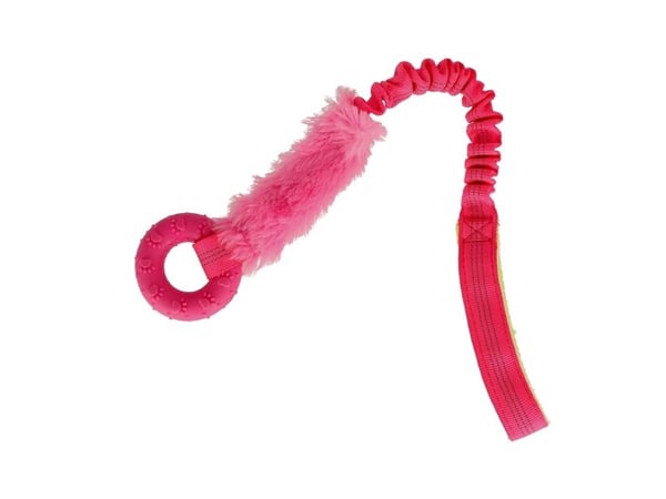 Dogman Valpleksak Med Päls Och Ring Rosa 50cm