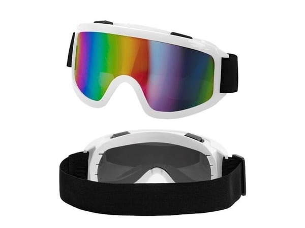 Hvite ski-briller