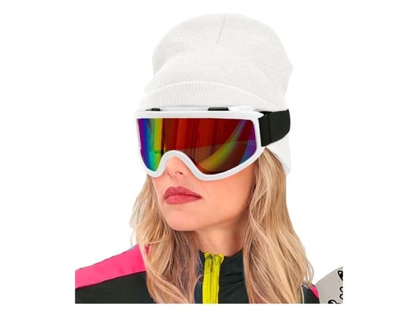 Hvite ski-briller