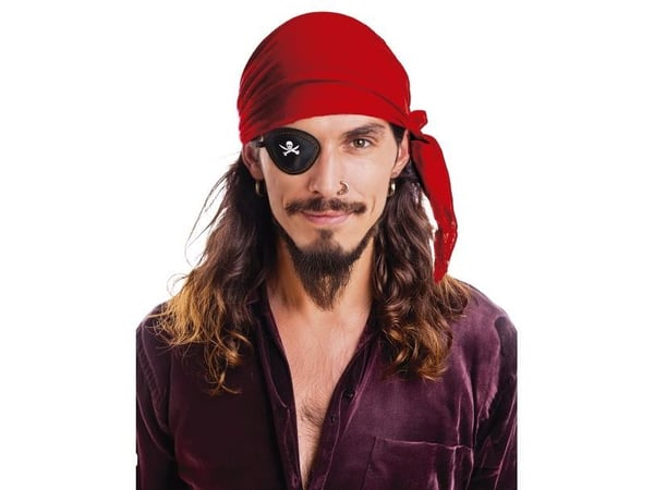 Röd piratbandana