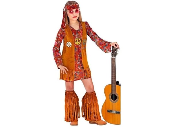 Hippie flicka-kostym