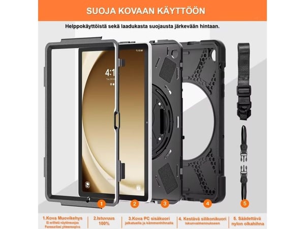 Insmat 652-1323, Suojus, Samsung, Galaxy Tab A9, 22,1 cm (8.7")