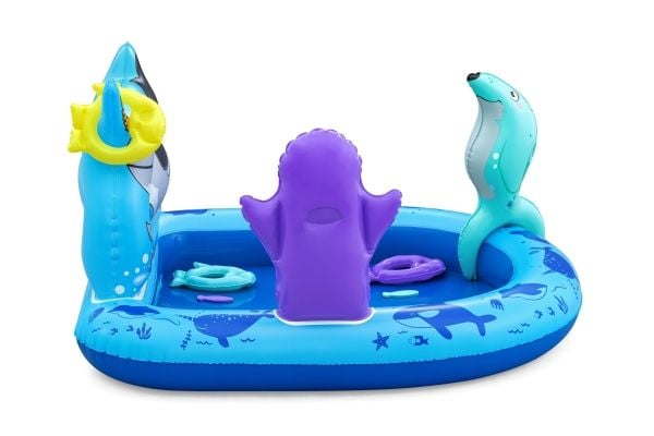 Bestway 53156, Uppblåsbart lekcenter, 2 År, Polyvinylklorid (PVC), Blå