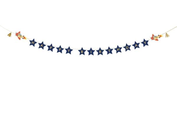 PartyDeco GRL108, Koristenauha, Paperi, Monivärinen, Kuva, Syntymäpäivä, Universaali